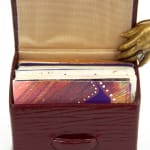 Collection of 17 "love letters" from various calligraphers. Open box