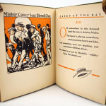 Casey at the Bat by Phineas Thayer. Illustration and text spread