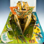 Noah's Ark by Vojtech Kubasta. Pop up page of animals and ark.