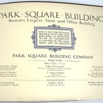 Proposal for Boston's Park Square Building. Title page