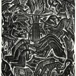 The Chester Play of the Deluge illustrated by David Jones. Interior page.