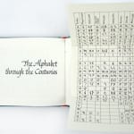 Alphabet Sentences. Text spread with foldout