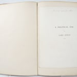A Political Ode with ALS by which it was attributed, text by Lord Byron. Half-title page