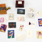 Collection of 17 "love letters" from various calligraphers. Box and letters