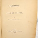 Evangeline, A Tale of Acadie by Henry Wadsworth Longfellow. Title page