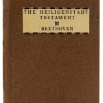 The Heiligenstadt Testament by Ludwig van Beethoven. Front cover board.