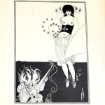 A Portfolio of Aubrey Beardsley's Drawings Illustrating "Salome" by Oscar Wilde illustrated by Aubrey Beardsley. Interior page with dancing woman.