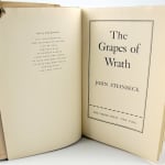 The Grapes of Wrath by John Steinbeck. Title page.