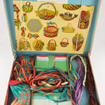 Le Tressage en Raphia. Together with: Corbeilles aux Batonnets. Interior of box with weaving supplies.