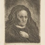 Rembrandt van Rijn, The Artist's Mother with Her Hand on Her Chest, 1631; issued between 1810 and 1826