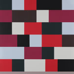 Jon Groom | YANTRA PAINTING #2, 2023 | Acrylic on canvas, stretched on wood panel | 85 x 90 x 3 cm