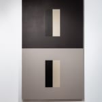 Jon Groom | EVIDENCE Painting #4 1991 | Acrylic and pigments on wood panel | 250 x 150 x 5 cm - installation view at PULPO GALLERY