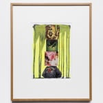 Julien Jaca, POEM 7, 2025, acrylic and collage on paper