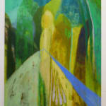 Rhiannon Inman-Simpson, Signal swarm oil on canvas, 80 x 100cm, 2025