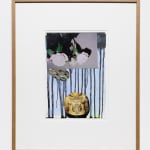 Julien Jaca, Poem 9, 2024, acrylic and collage on paper