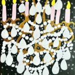 Gabrielle Graessle, lustre, 2024, acrylic and glitter on canvas