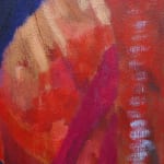 Rhiannon Inman-Simpson, When the shadow walks away oil on canvas, 40 x 50cm, 2025