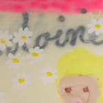 Gabrielle Graessle, m.a. reads j.j.r, 2025 acrylic and spray on canvas