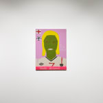 Gabrielle Graessle david, 2024 80 x 60 cm Acrylic and glitter, installation view at PULPO GALLERY