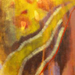 Rhiannon Inman-Simpson, Peeling away, oil on canvas, 80 x 100cm, 2025