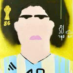 Gabrielle Graessle diego, 2024 80 x 60 cm Acrylic spray and glitter