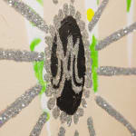 Gabrielle Graessle, daisy days, 2025 acrylic and glitter on canvas