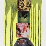 Julien Jaca, POEM 7, 2025, acrylic and collage on paper
