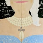 Gabrielle Graessle, natural pearl, 2025, acrylic and glitter on canvas (diptych)