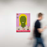 Gabrielle Graessle david, 2024 80 x 60 cm Acrylic and glitter, installation view at PULPO GALLERY