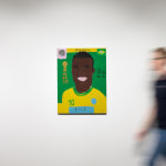 Gabrielle Graessle pele, 2024 Acrylic spray and glitter 80 x 60 cm 31 1/2 x 23 5/8 in, Installation view at PULPO GALLERY