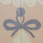 Gabrielle Graessle, natural pearl, 2025, acrylic and glitter on canvas (diptych) - Detail