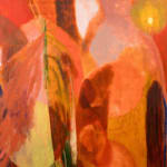 Rhiannon Inman-Simpson, It spills out, oil on canvas, 80 x 100cm, 2025