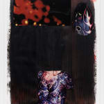 Julien Jaca, POEM 4, 2025, acrylic and collage on paper