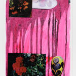 Julien Jaca, Poem 10, 2024, acrylic and collage on paper