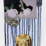 Julien Jaca, Poem 9, 2024, acrylic and collage on paper