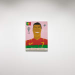 Gabrielle Graessle, cristiano 2024 80 x 60 cm Acrylic and glitter, Installation view at PULPO GALLERY