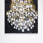Gabrielle Graessle, lustre de versaille, 2024, acrylic and glitter on canvas