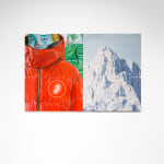Damien Cifelli Summiting Taro Mountain (Diptych), 2023 Installation PULPO GALLERY