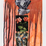 Julien Jaca, POEM 3, 2025, acrylic and collage on paper