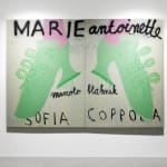 Gabrielle Graessle, manuel blahnik shoes, 2024, acrylic and spray on canvas