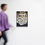 Gabrielle Graessle, lustre, 2024, acrylic and glitter on canvas