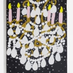 Gabrielle Graessle, lustre, 2024, acrylic and glitter on canvas