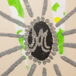 Gabrielle Graessle, daisy days, 2025 acrylic and glitter on canvas