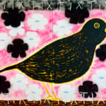 Gabrielle Graessle, tixtixtixtix, 2024, acrylic and spray on canvas