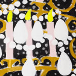 Gabrielle Graessle, lustre de versaille, 2024, acrylic and glitter on canvas