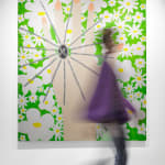 Gabrielle Graessle, daisy days, 2025 acrylic and glitter on canvas