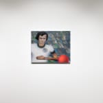 Gao Hang, Beckenbauer with red football, 2024, Installation view at PULPO GALLERY