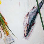 Manny Farber, Apple, Nadir Street (cut out), 1984