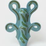 Beginner Ceramics, Looping Mirror in Eggshell, 2024