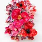 Stefan Gross, T - 'Flower Bonanza' red, lilac on mint